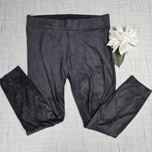 Ann Taylor Factory Women's‎ Brown Faux Suede Leggings Size L - Picture 1 of 6